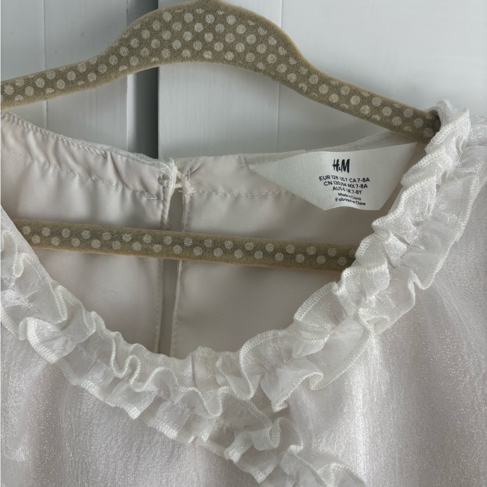 H&M White Ruffled Dress - Picture 2 of 5